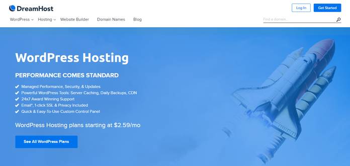 wordpress hosting dreamhost
