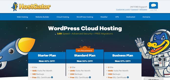 wordpress hosting hostgator